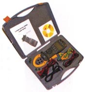 3 phase digital power clamp meter case with windows graphics software