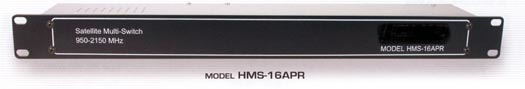 satellite multi-switch multiswitch multi switch 2 input 16 output rack mount for head end systems hms-16apr